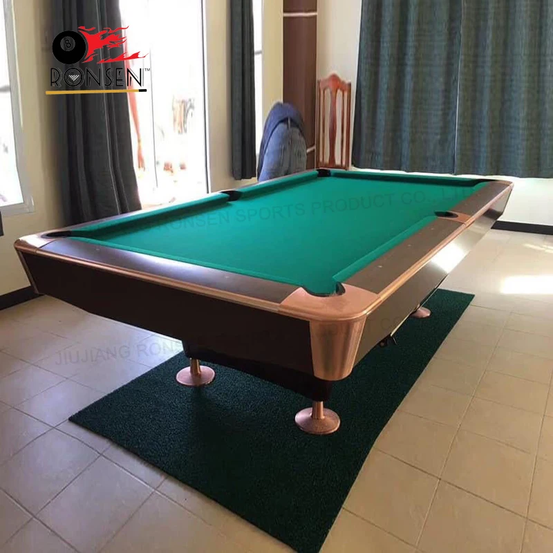 Philippines Top1 Sale Black&White Professional Pool Billiard Table with LED Light