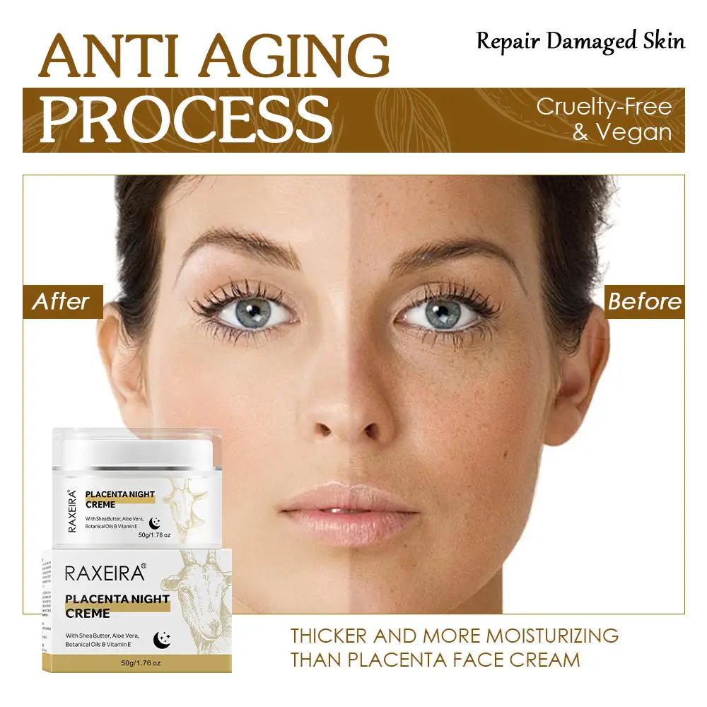 Wholesale Ovine Placenta Face Wrinkle Anti-Aging Remover Cream Best Night Whitening Cream