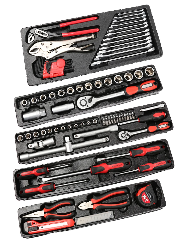 
Industrial Version Heavy Duty Portable 91Pcs Germany Hand Hardware Hand Tool Sets 