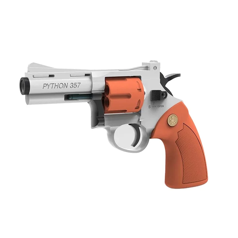 Revolver Soft Bullet Softshell Air Soft Gun Metal Revolver Water Ball Toy Gun Real Gun For Adult