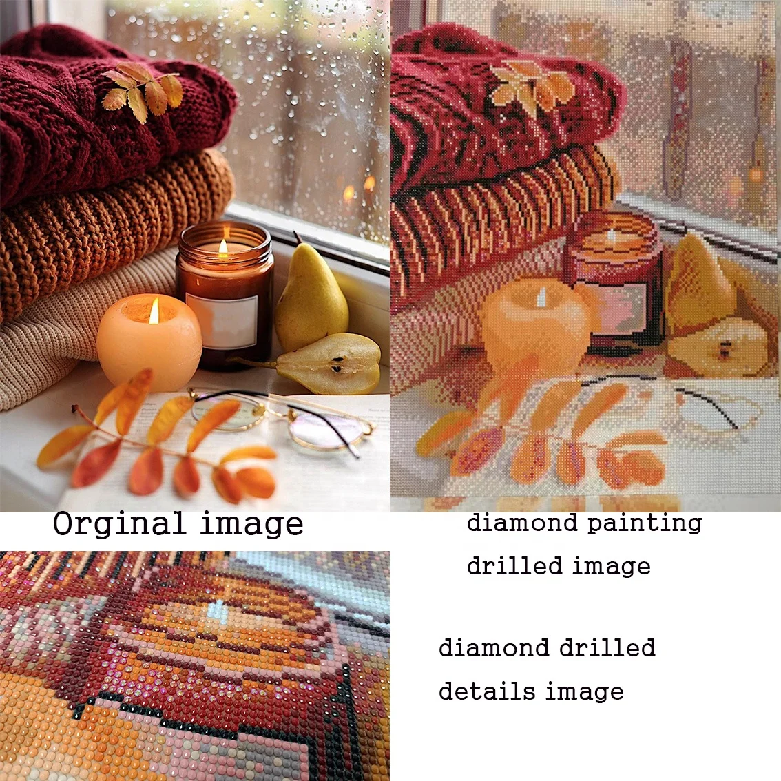 Tigers round dot diamond painting diamond art kit embroidery painting wall art for home decoration