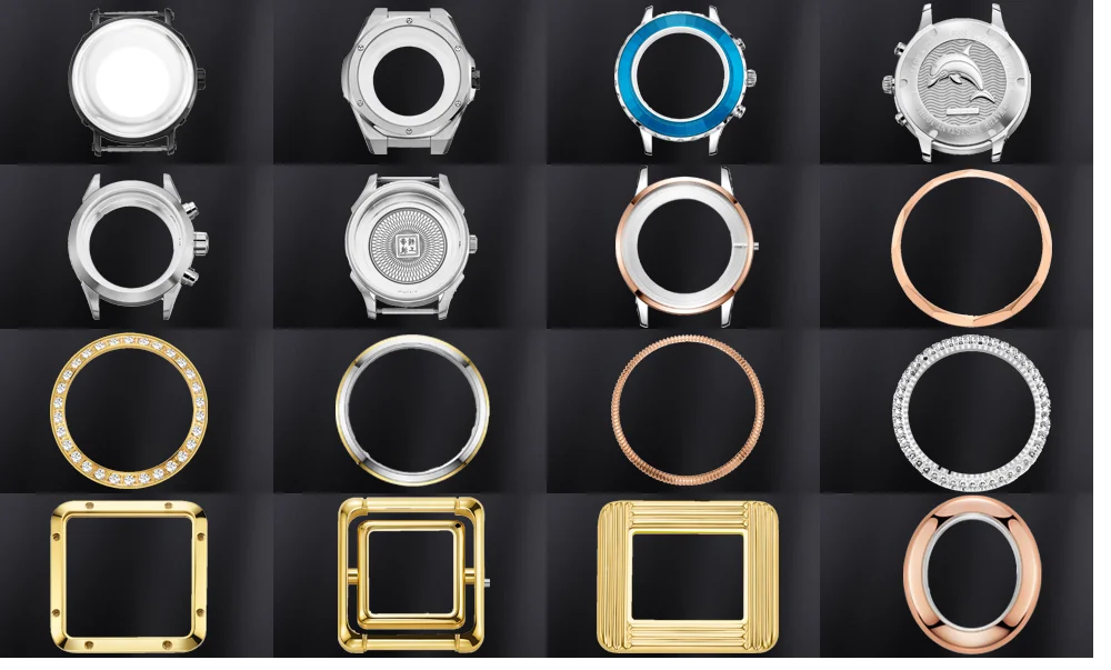 BURRIVA 2024 New Arrivals High Quality Custom Watch Case Mechanical Watches Spare Part 316L Stainless Steel Nh35 Watch Case