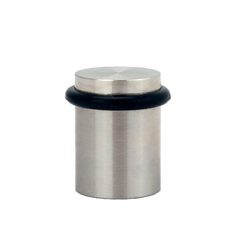 Stainless Steel Exterior Metal Door Accessories Security Rubber Floor Mounted Rubber Door Stopper