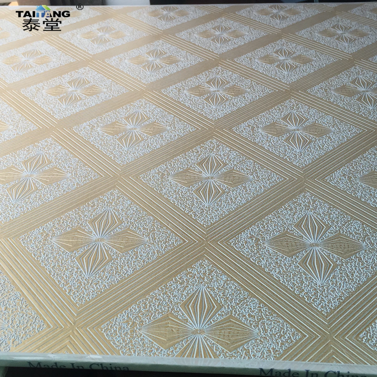 Pvc Gypsum Ceiling Board Platre Faux Plafond Suspendu Suspended Ceiling Tiles Square 60Cm