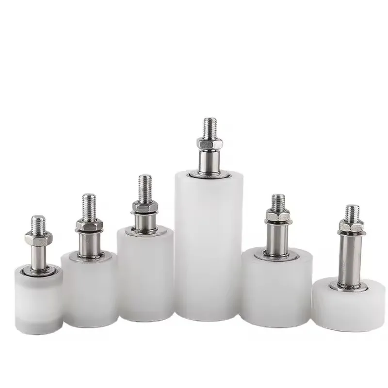 Sliding door top guide nylon roller pulley, sliding door clip, guide wheel / track pulley, with bearing, stable, durable