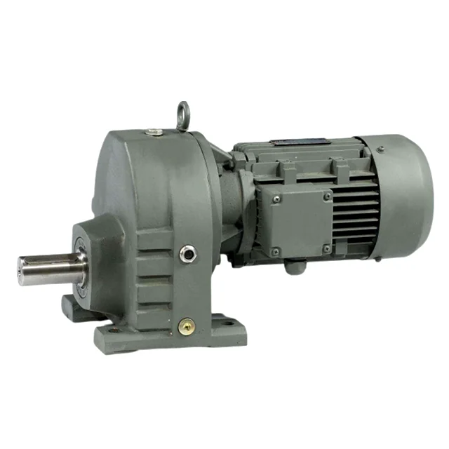 117N.m helical reduction gearbox RX87 320rpm geared electric motor for 4kw helical gear