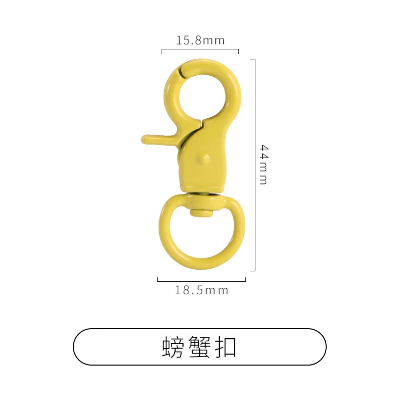 GC220850 Colorful Hobbyworker Keychain Hooks With Key Rings for Jewelry Making DIY Crafts Lobster Clasp for Keychain DIY