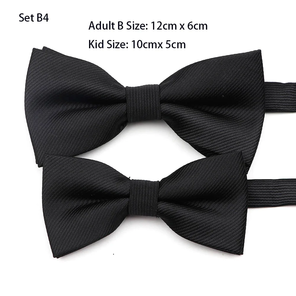 Classical Solid Fashion Bowties Groom Men Colorful Striped Cravat Grid Male Marriage Butterfly Wedding Bow Ties
