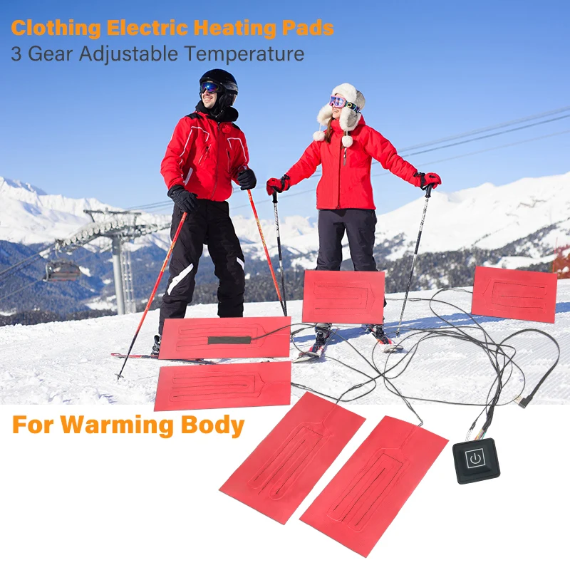 Заводской изготовленный на заказ Электрический греющий нагревательный элемент из углеродного волокна с аккумулятором USB 5 В