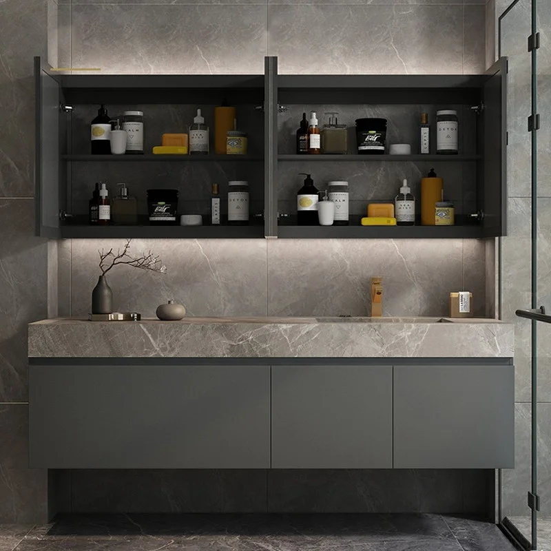 American style modern design Waterproof bathroom vanity custom furniture bathroom vanity cabinets