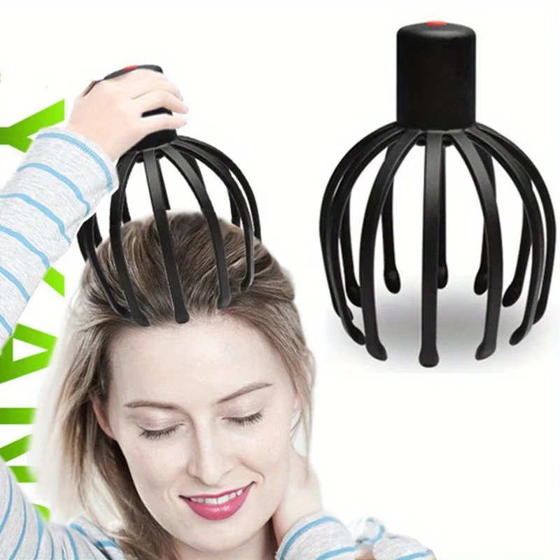 USB Rechargeable Electric Octopus Claw Scalp Massager for Deep Relaxation and Stress Relief