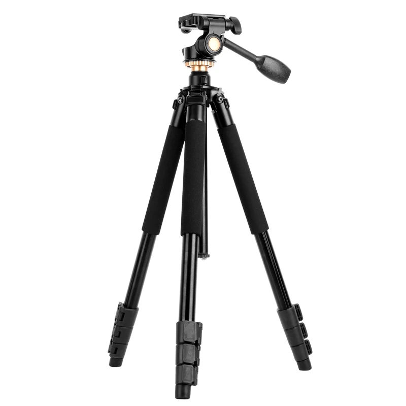 QZSD Digital Aluminum stand Flexible Camera Stative Adjust Durable finishing rod professional heavy duty video tripod