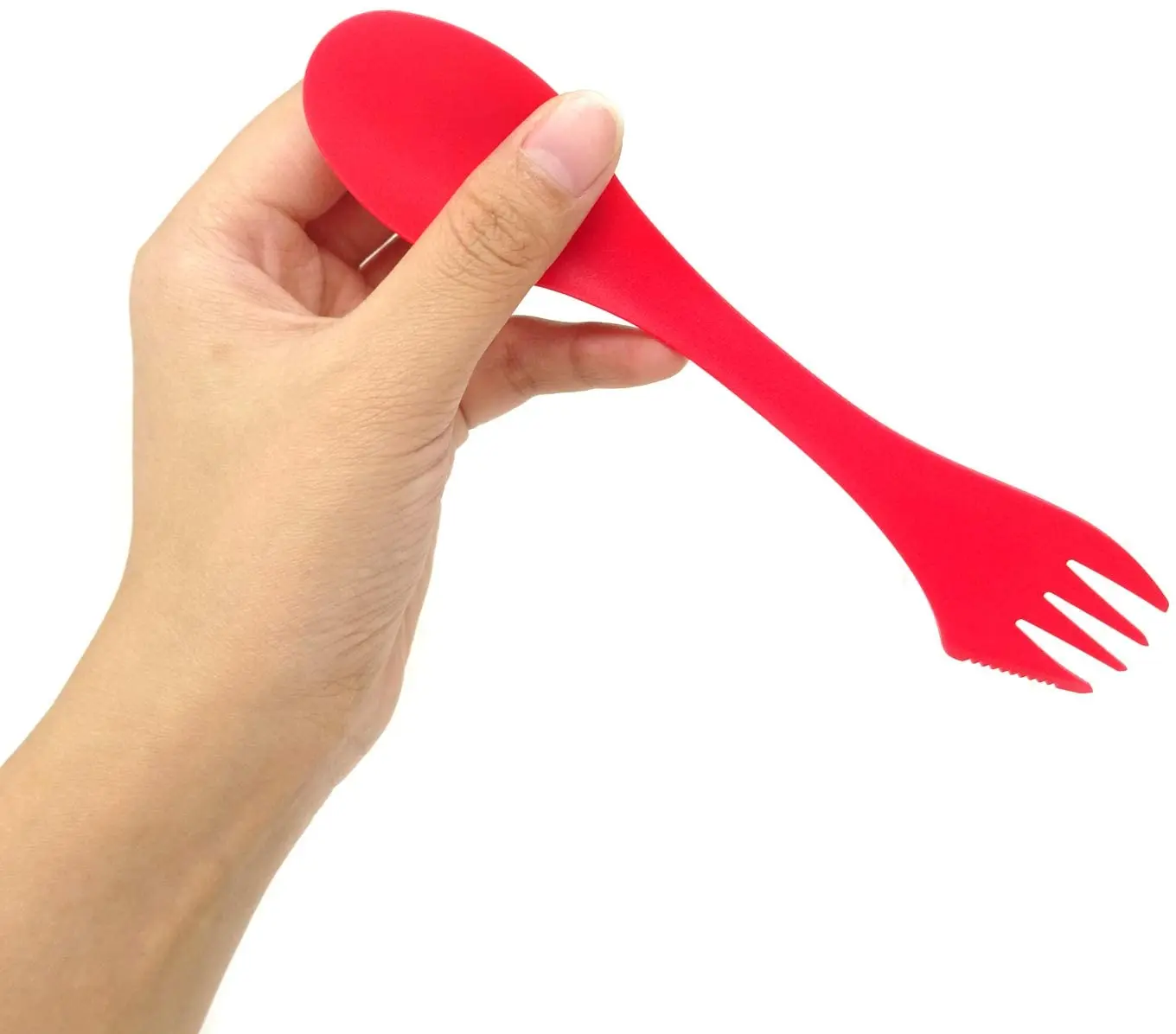 3 in 1 Multifunction Plastic Outdoor Camping Hiking Portable Cutlery set Spoon Knife and Fork