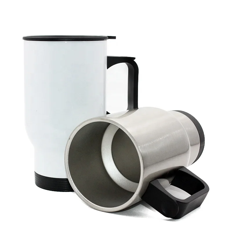14oz White Custom Print Metal Tumbler Wholesale Stainless Steel Travel Mug Kids Sublimation Blank Coffee Car Cup New