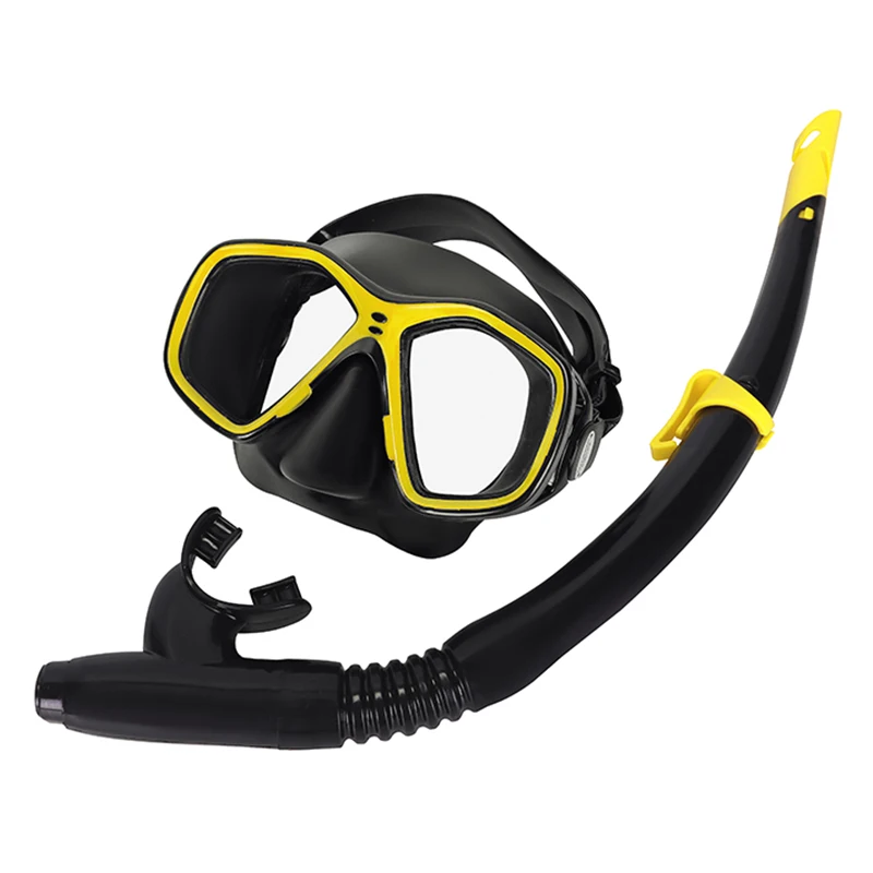 Оптовая продажа, пластина с низким объемом, поликарбонатные линзы, незапотевающие дыхательные трубки для подводного плавания на все лицо, водонепроницаемые трубки для подводного плавания, наборы масок для дайвинга