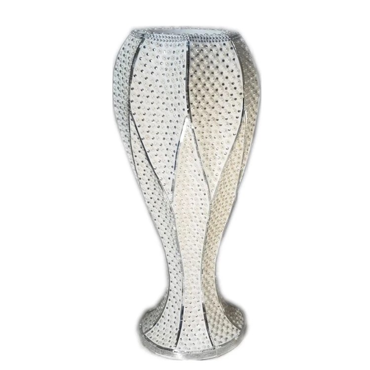 Изысканные Роскошные Алмазные жемчужные украшения ваза из стекловолокна