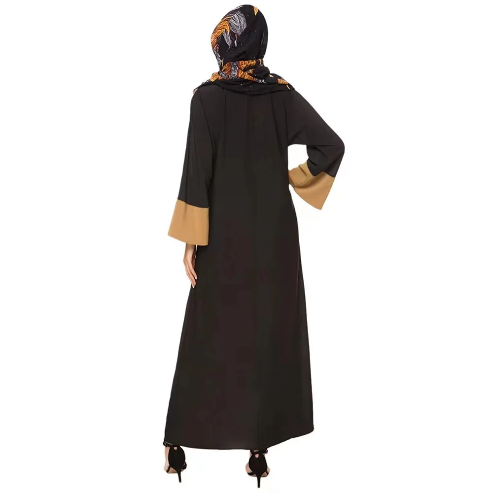 New arrival Chiffon loose maxi dresses robe Dubai Turkey Malaysia Abaya Muslim women garment dresses