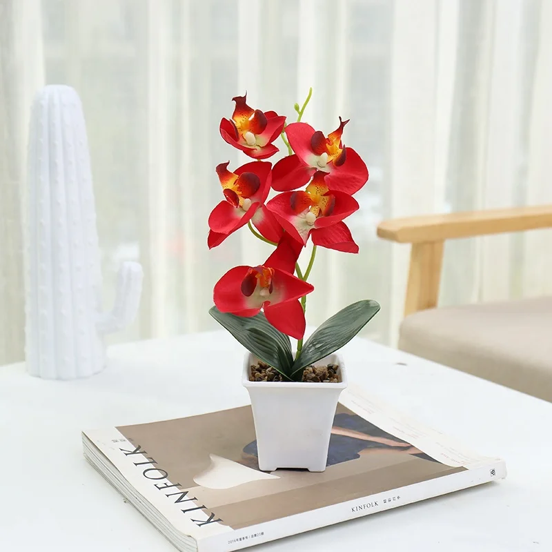 High quality artificial butterfly orchids flower faux orchid for home decor
