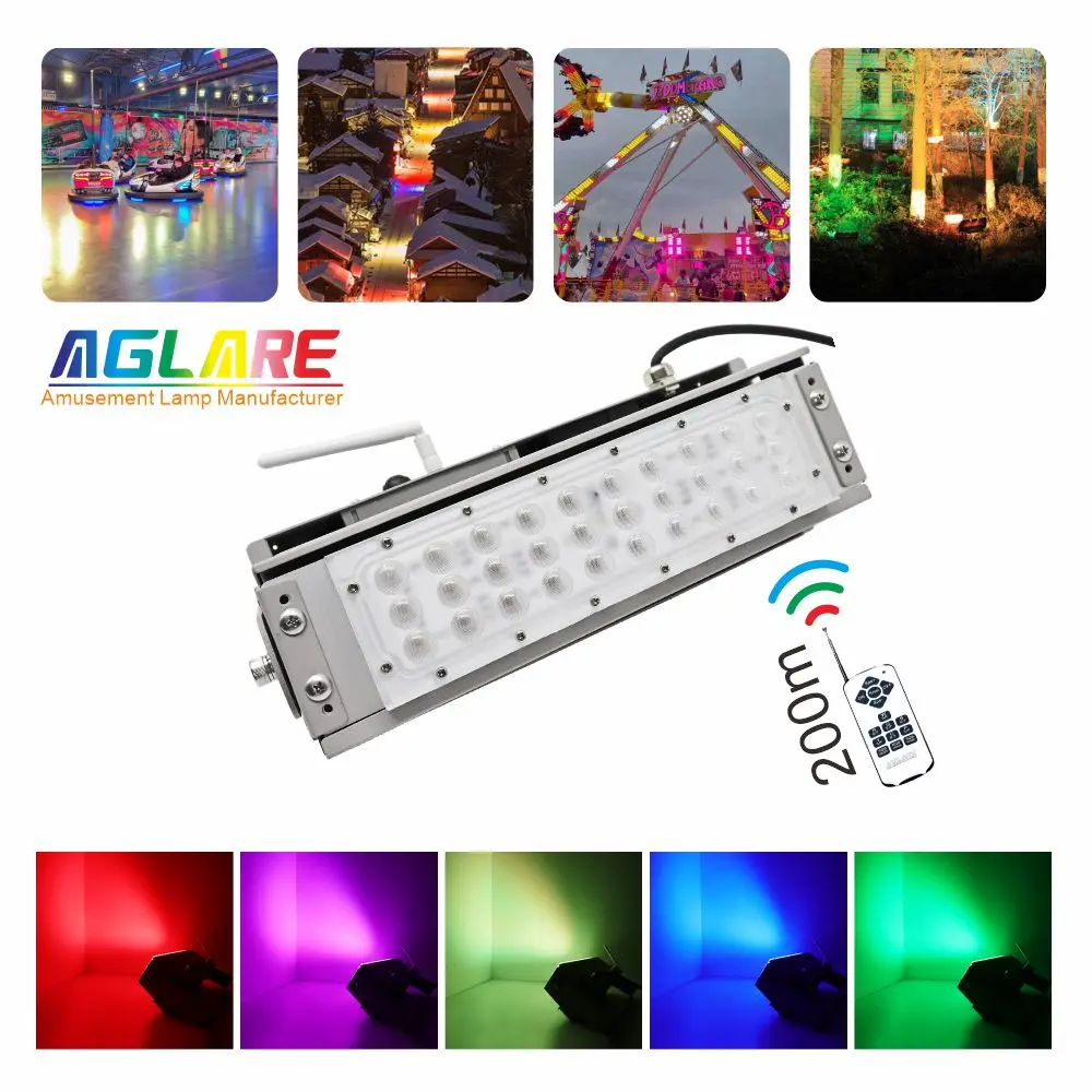 Super Bright Ip65 Waterproof Outdoor Dia-Casting Aluminum 50W Rgb Led Flood Light