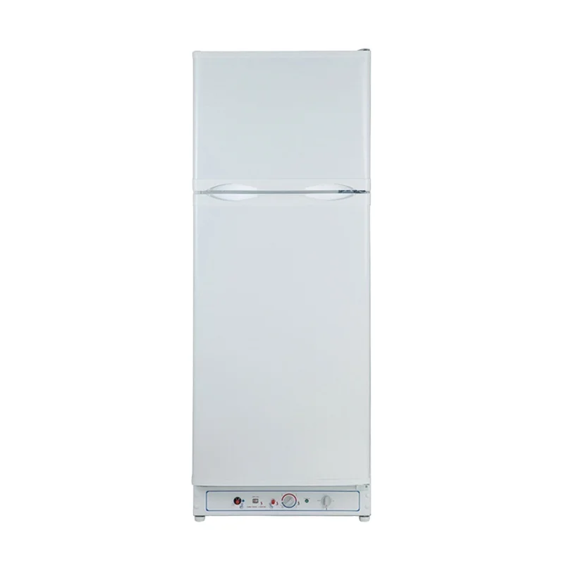 Smad 280L Low Working Noise Adjustable shelves Double Door Natural Gas Electric Absorption Refrigerator for DDG-275B1