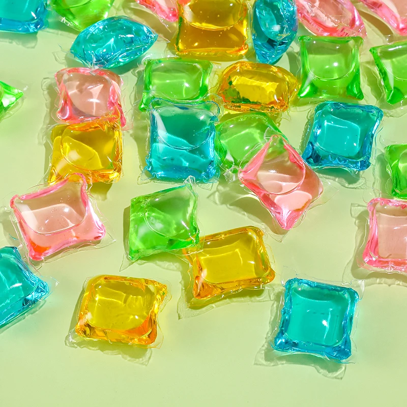 JIETI new 8g 3 In Washing Capsules Eco-friendly Biodegradable Liquid Detergent Gel Beads Custom Laundry Pods