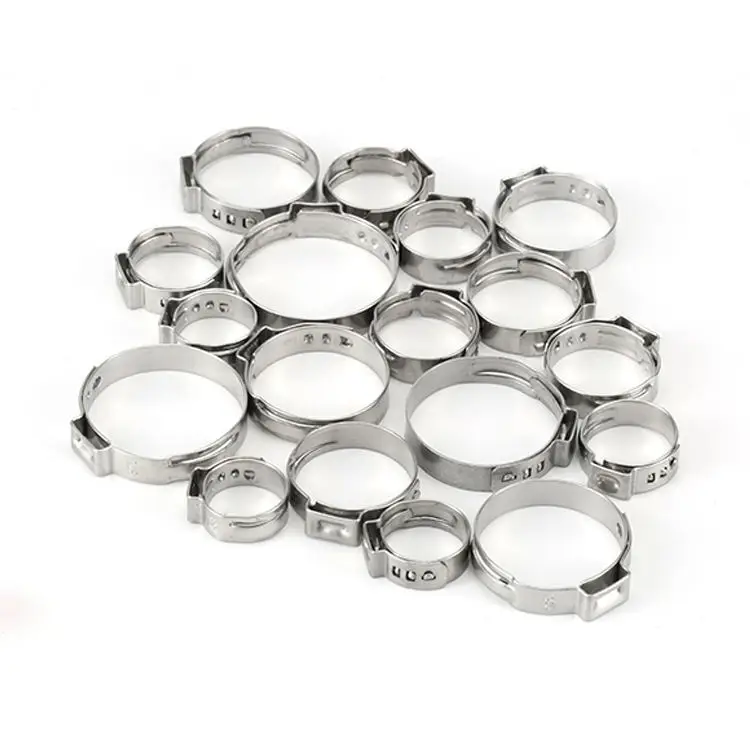 Hardware tools wholesaler Heavy Duty ss304 Single Ear Hose Clamp Hose stainless steel pipe clamp