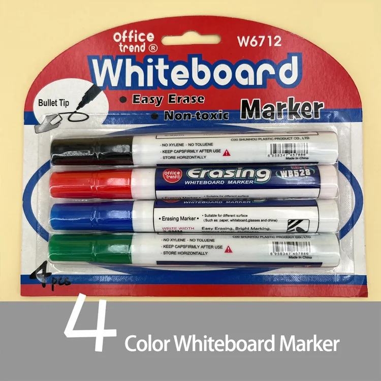 8 Colors White Board Markers Non Toxic Easy Erase Whiteboard Marker Pen Set