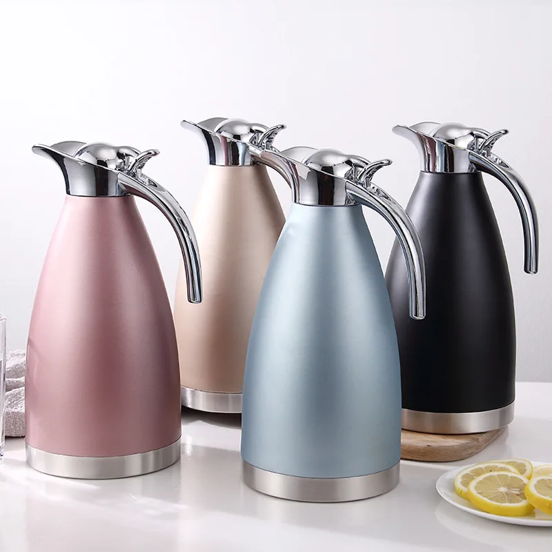 Custom 2.0L Hot Selling High Quality SS304 Vacuum Insulated Thermos Tea Coffee Pot For Coffee Carefe Pot Thermal Coffee Kettle