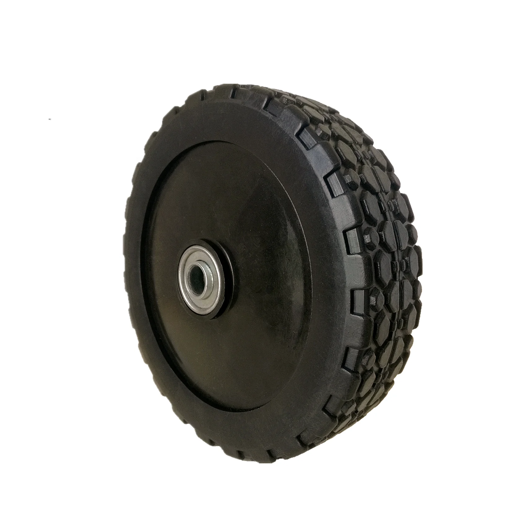 Plastic wheel 7 inch pvc lawn mower wheels, power tiller wheel