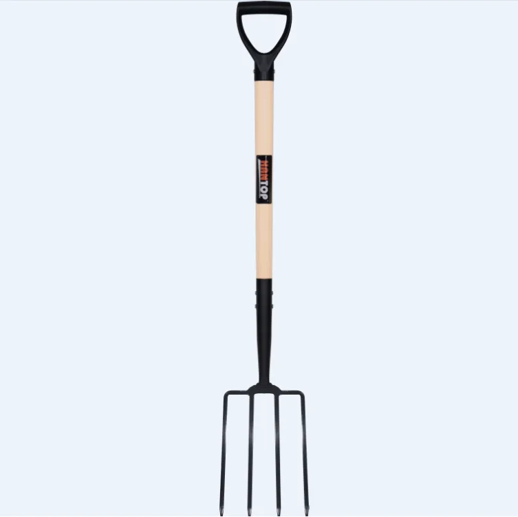 
72305&72306 Welded fork with wooden handle D pvc grip 