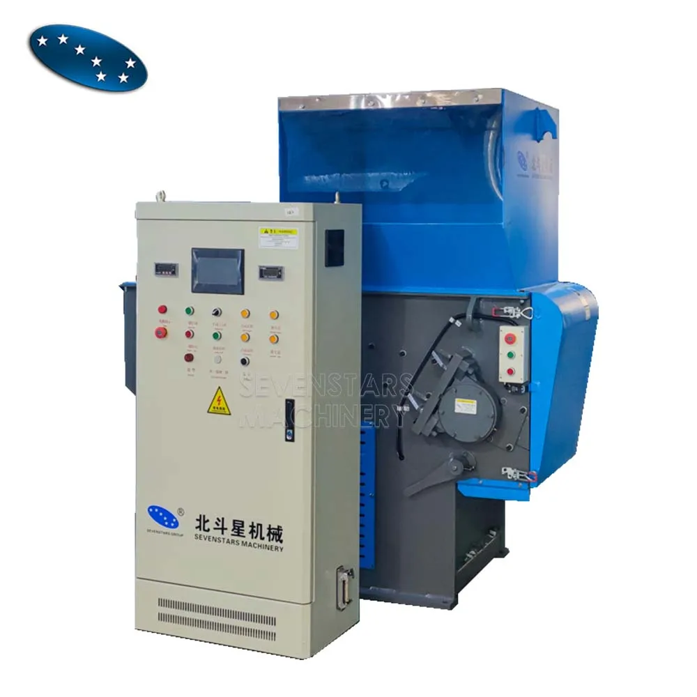 Sevenstars 300-1500kg/h New Style Waste EPS Foam Roll Plastic Single Shaft Shredder Machine