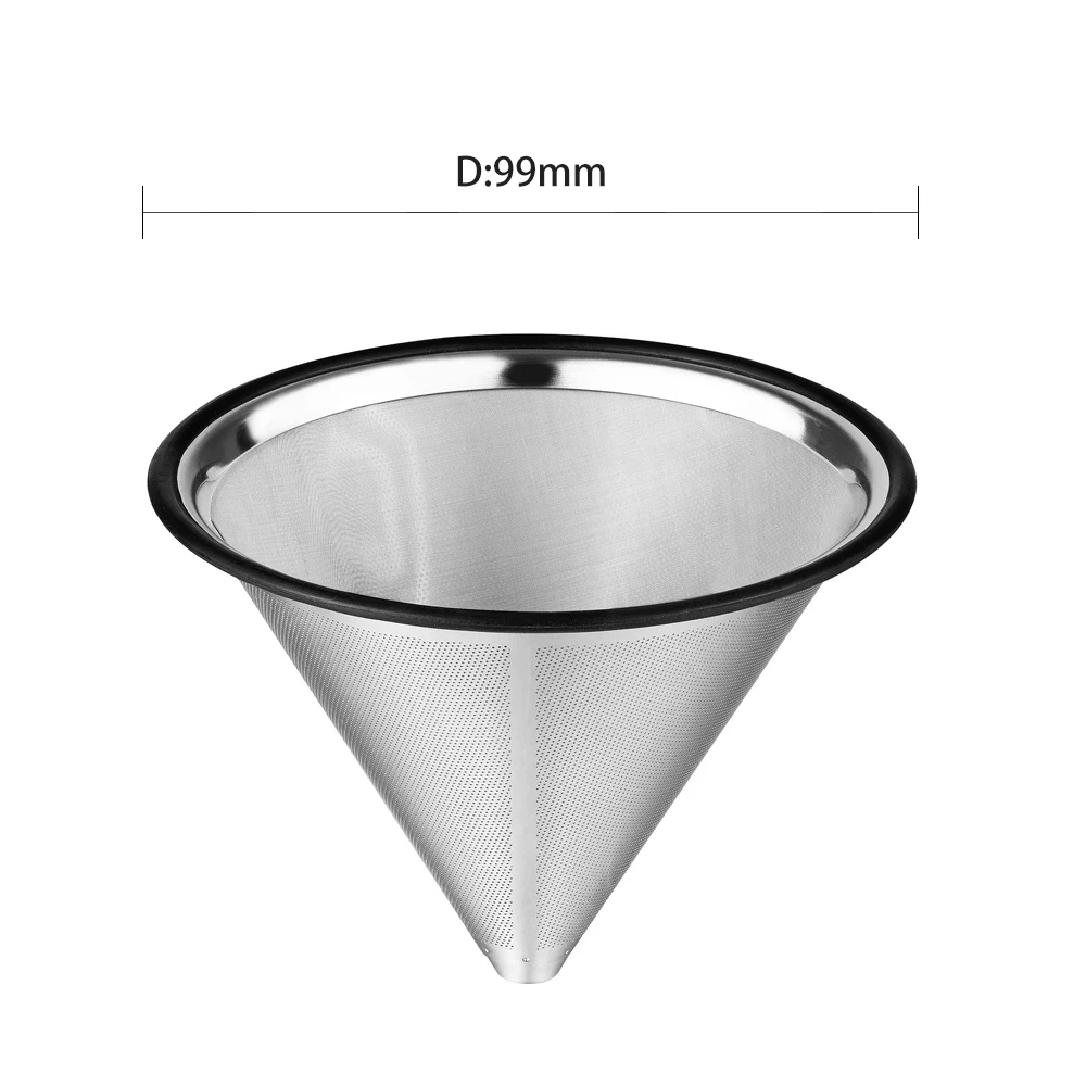 304 Stainless Steel Dutch Wire Mesh Cylinder Cold Brew Coffee Filter