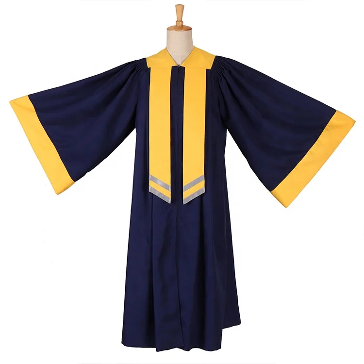 2022 New arrival Black Matte academic graduation gown with Customize Logo