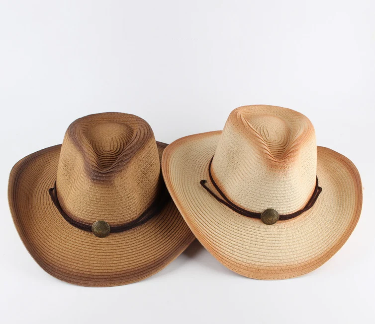 Popular SUMMER 100%PAPER FASHION COWBOY STRAW HAT