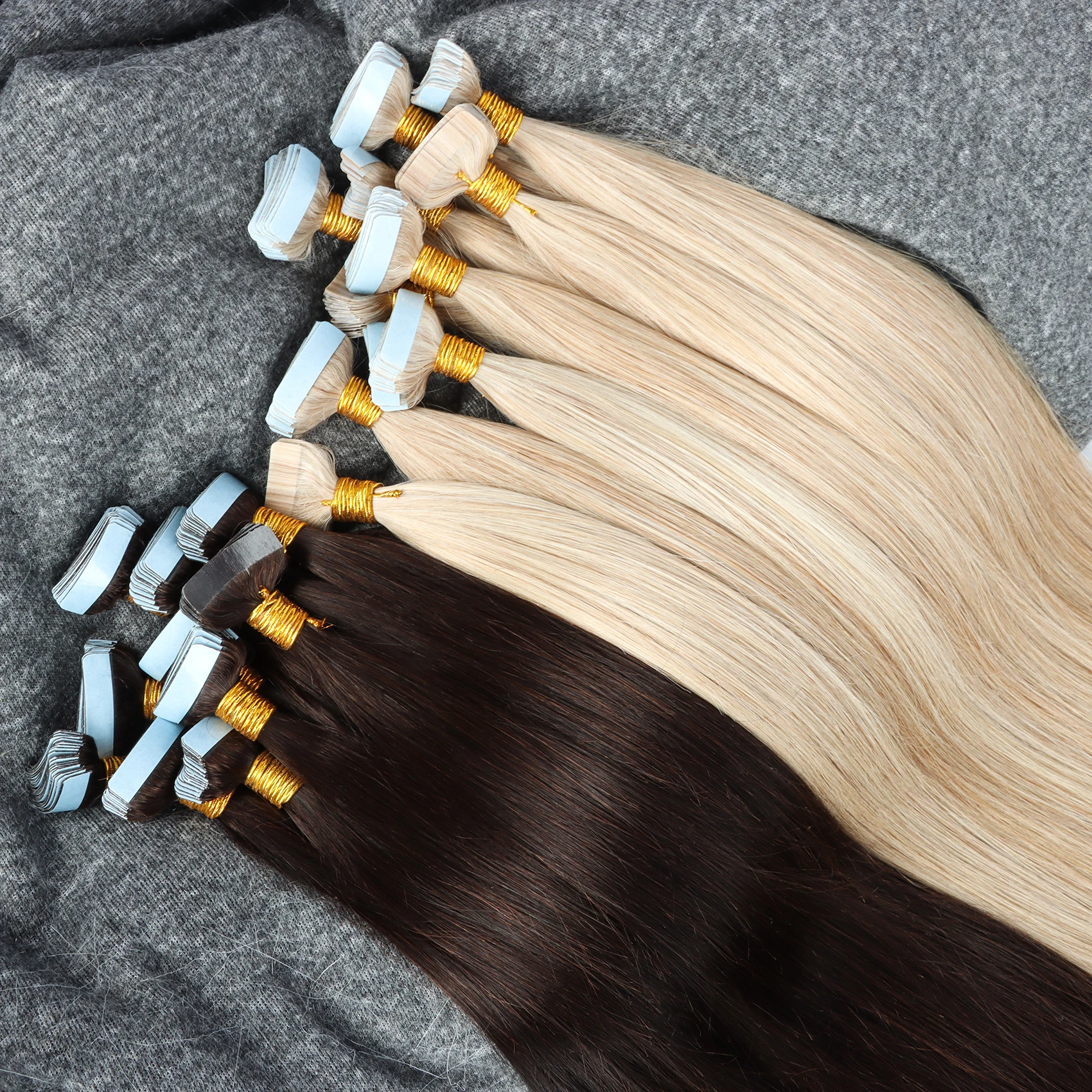 Raw Hair New Wholesale Supplier High Quality Double Drawn Long Seamless Tape In Hair Extensions 100human Hair Extensions