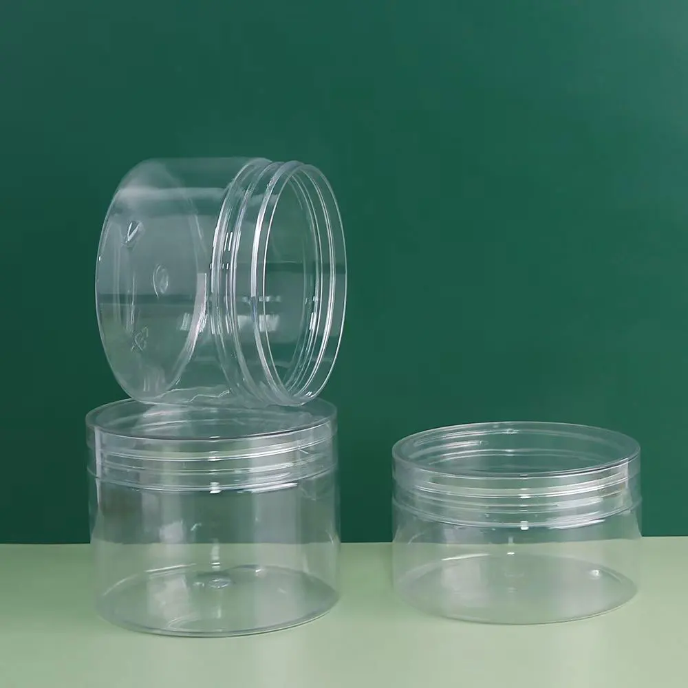 1 oz 2 oz 12 oz 1 kg clear plastic jars with clear lids