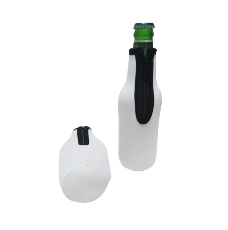 Sublimation Blank White Neoprene Insulated Coozie 12 OZ Wine Beer Bottle Holder Cooler Sleeve Bags
