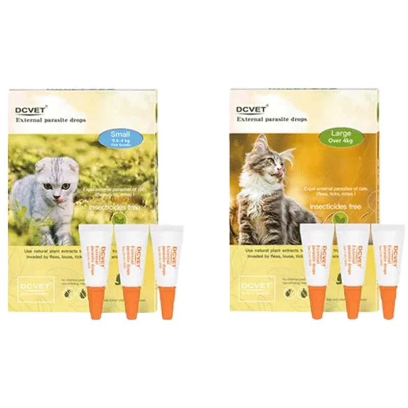DCVET экстракорпоральные капли для собак и кошек блошиные гнида домашних животных