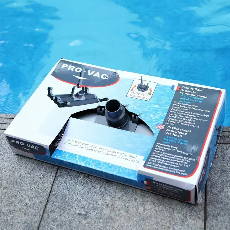 Swimming Pool Cleaning Tools and Accessories 19' Heavy Duty Flexible Weighted All aluminum Pool Vacuum Head