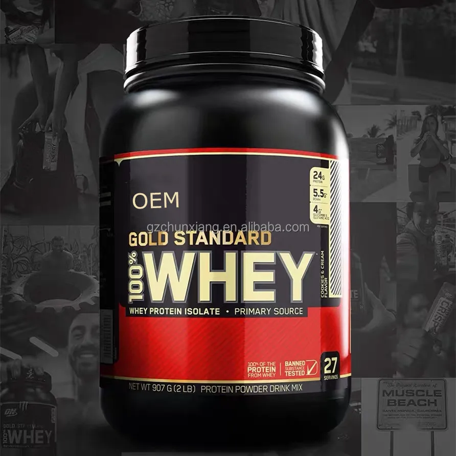 Собственная торговая марка, сывороточный протеин, золотой стандарт, пищевая добавка для мышц, сывороточный протеин, шоколад #