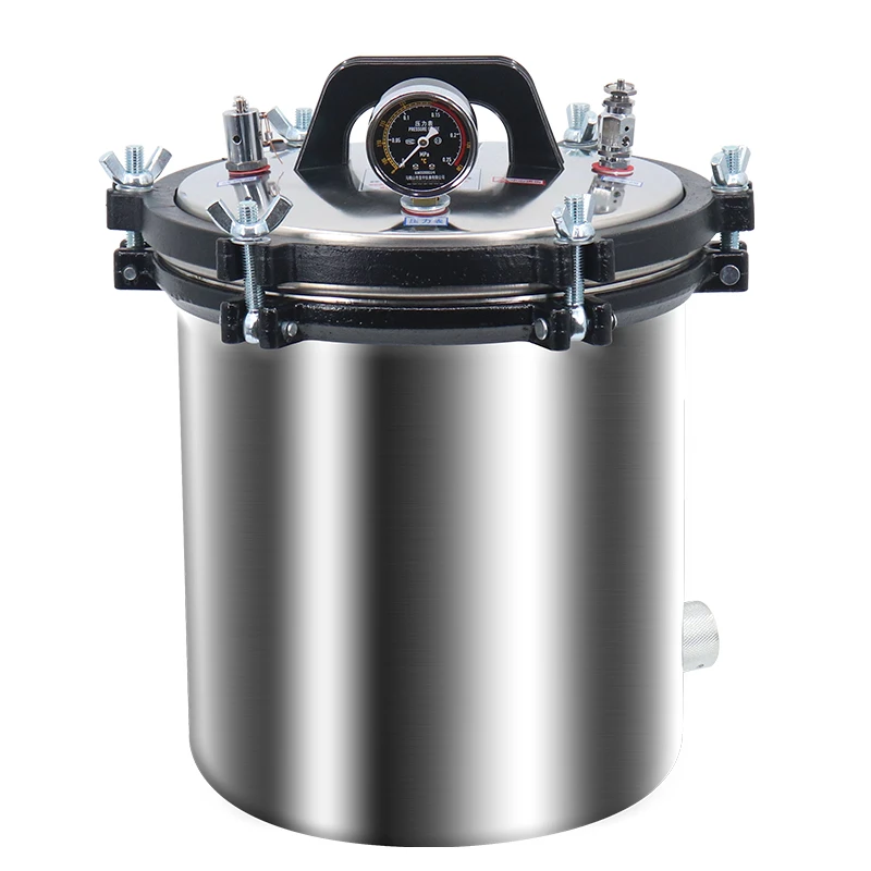 portable autoclave 18 liter pressure steam sterilizer machine Equipment for Laboratory and Hospital autoclave manufacturer