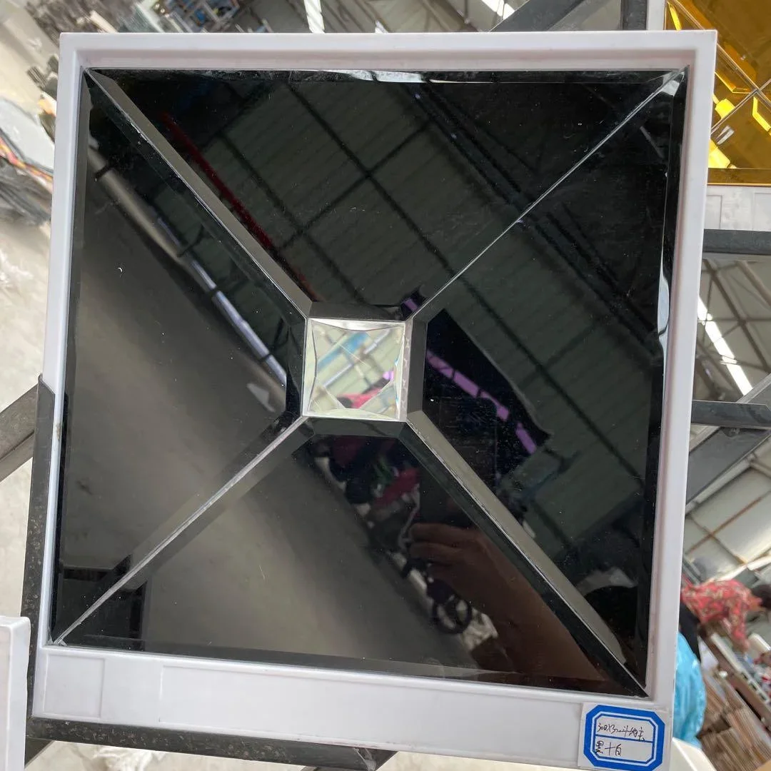 Crystal  Mosaic Glass Tile Edging Mirror TV wall decoration glass Mosaic Tile