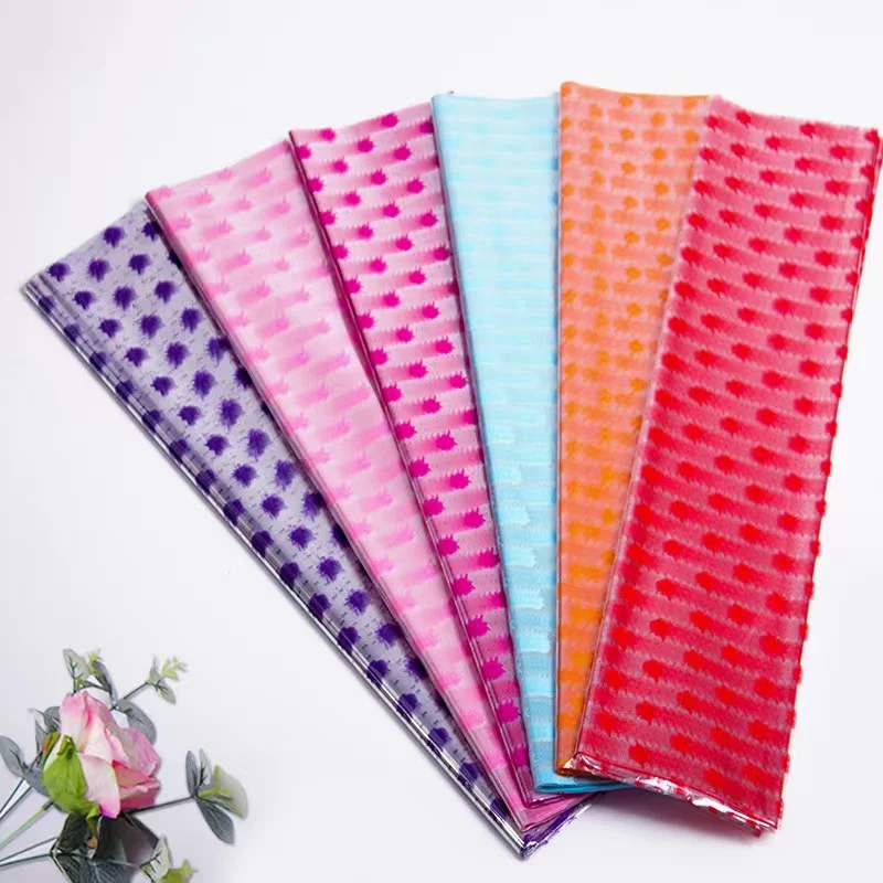 Custom Papel Celofan Sheets Floral Candy Printed Cellophane Paper For Wrapping