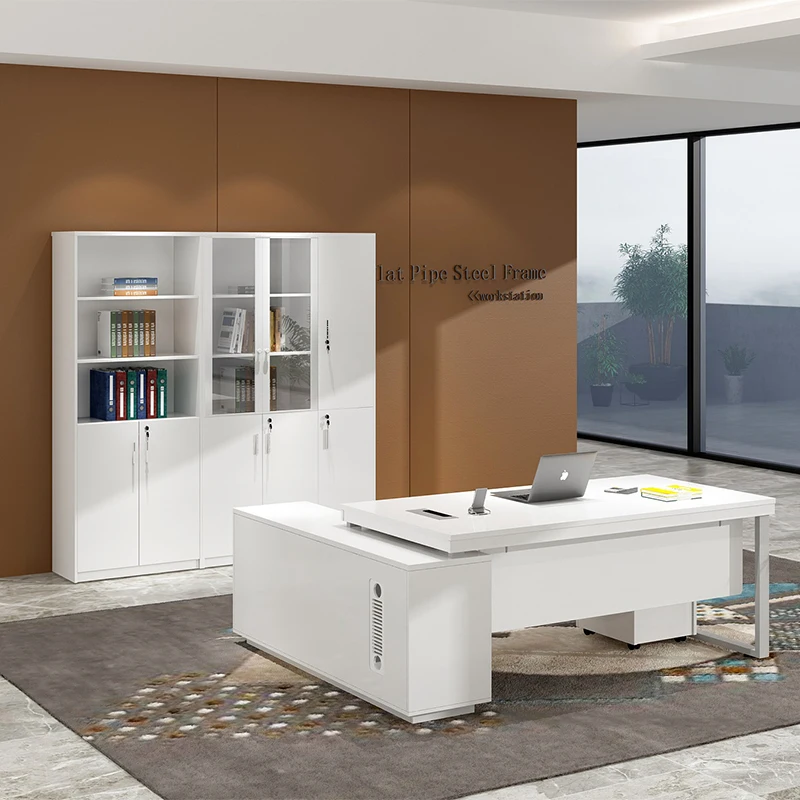 Высокотехнологичный современный стол руководителя директора Офисный Компьютерный стол дизайнерский стол руководителя современный стол L-образной формы мебель для дома и офиса