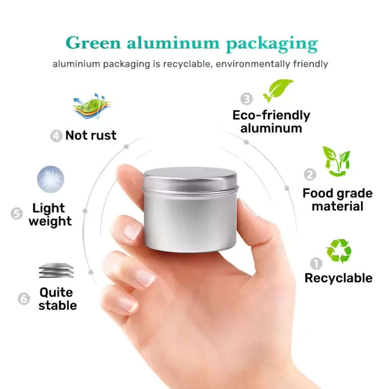 custom candle can ceramic 1.5oz 2oz 3oz 5oz 8oz 10oz 12oz metal aluminum empty candle tins jars with lids