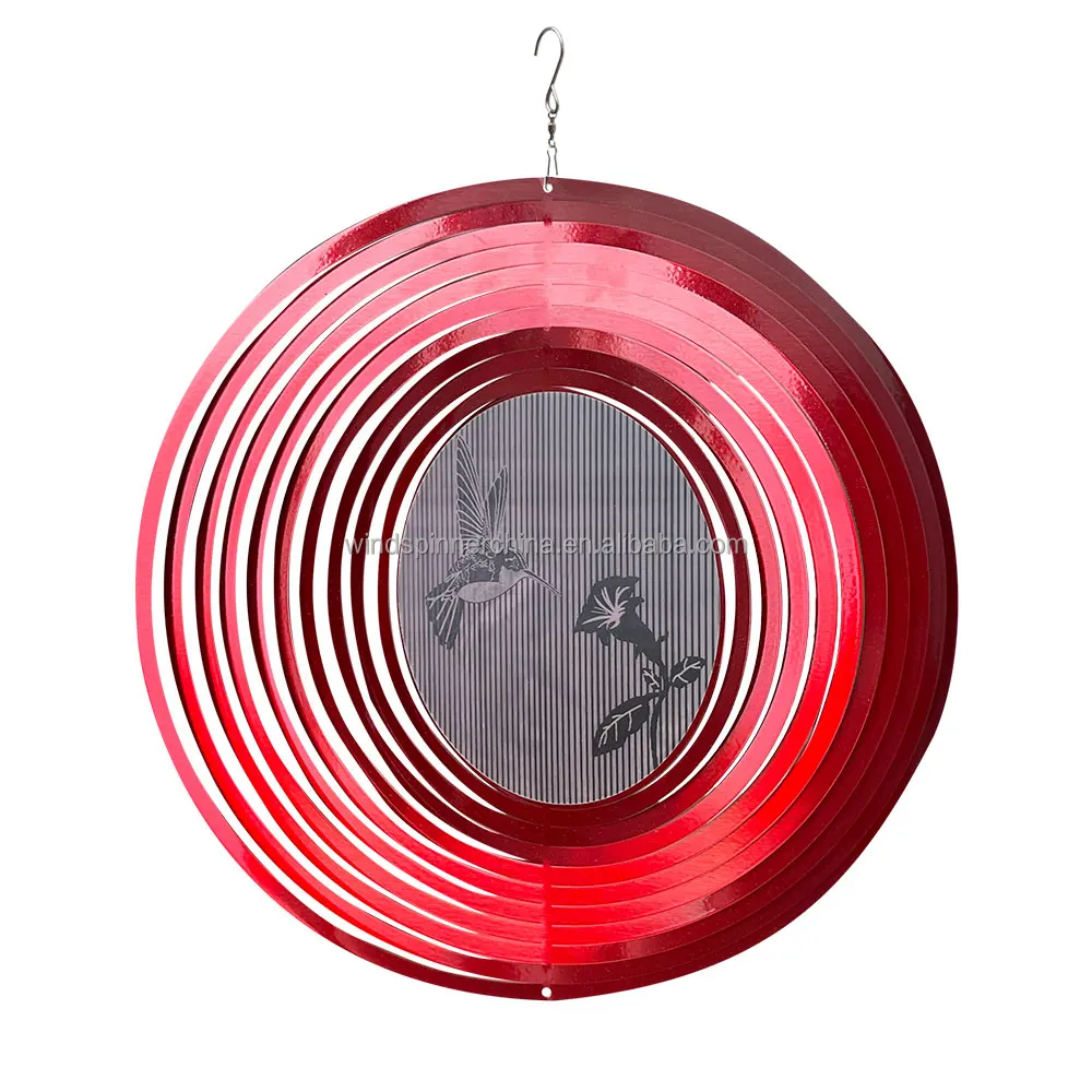 Лазерная резка 3D анимированный ветер Спиннер оптовая продажа подарок Дворовые украшения 3D Колибри ветер Спиннер