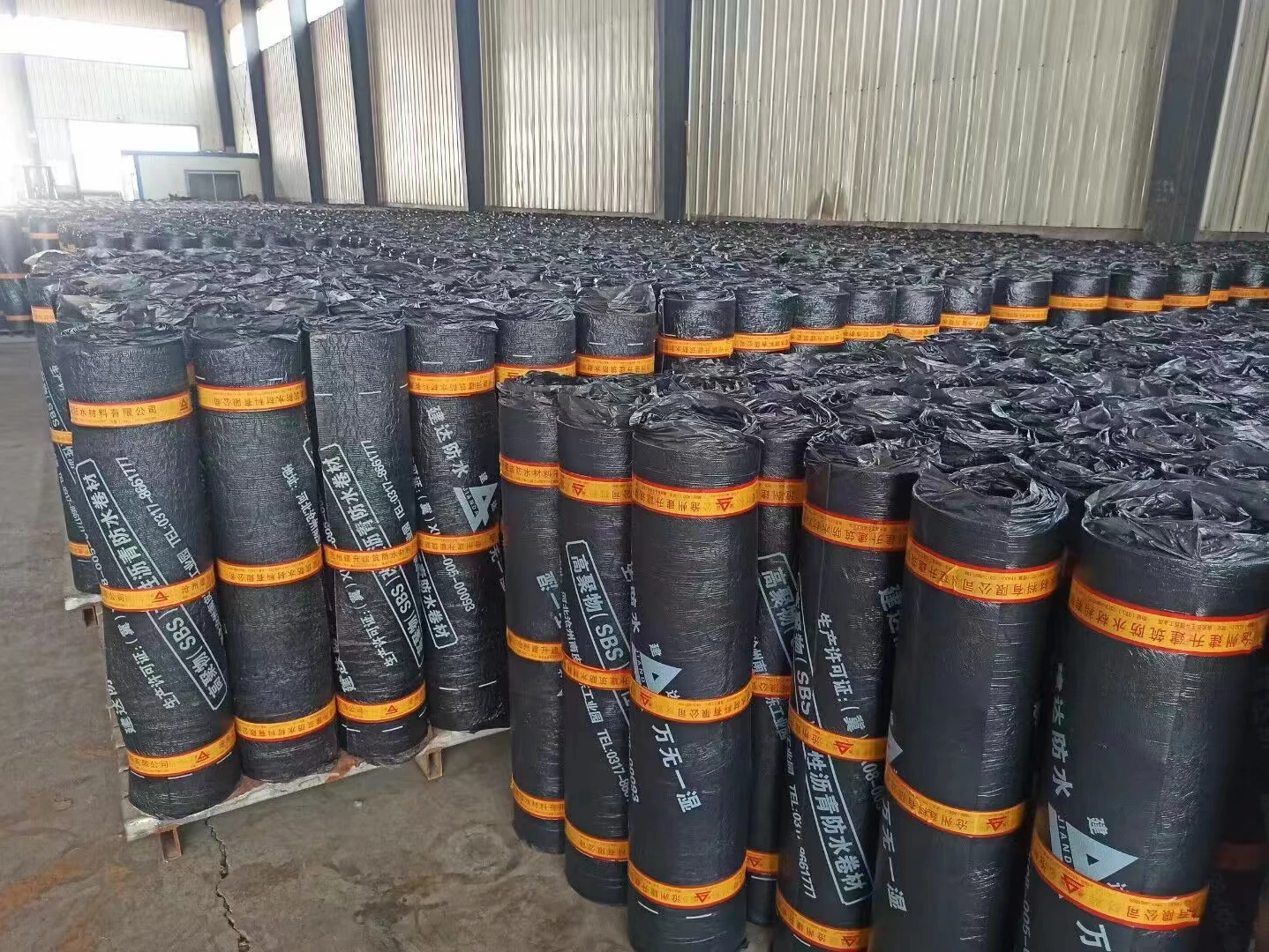roof waterproof membrane sample polyester base Torch-on 3mm SBS modified bituminous waterproof membrane with PE