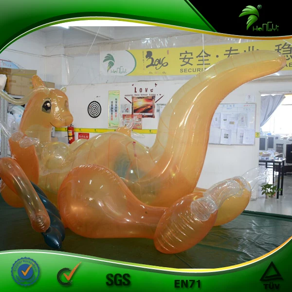 Japan Popular Game Hongyi Inflatable Cartoon Toy Transparent Inflatable Dragonite
