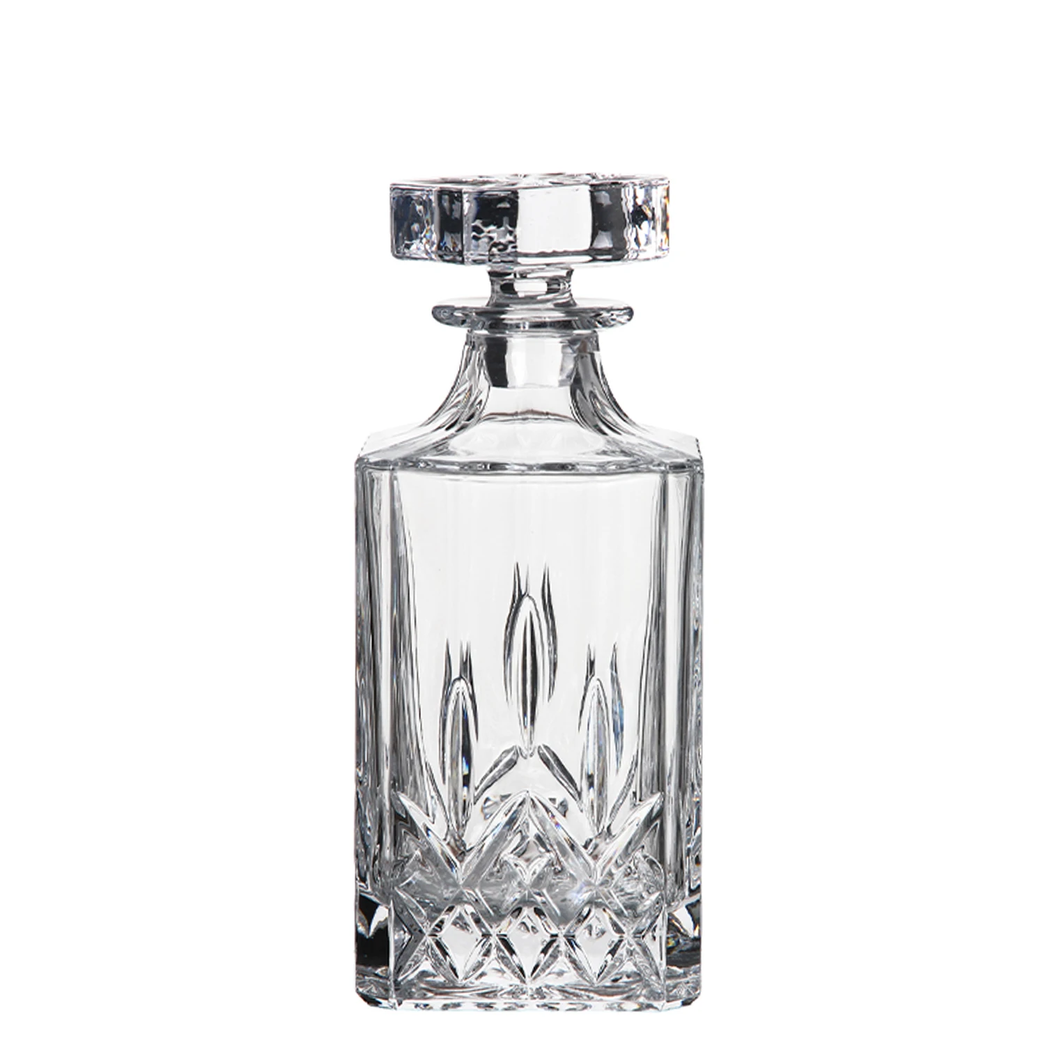 Clear diamond whiskey glass set whisky Decanter with whiskey glasses