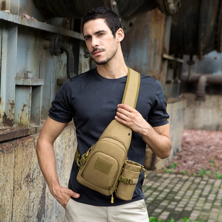 Manufacturer Custom Multi-purpose Waterproof  Outdoor Messenger Bag Sling Shoulder Bag Camouflage Tactical Chest Bag